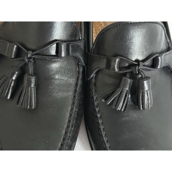 Allen Edmonds Urbino Tassel Loafers Black Leather Mens Size 9.5 EEE Made N Italy main image 5